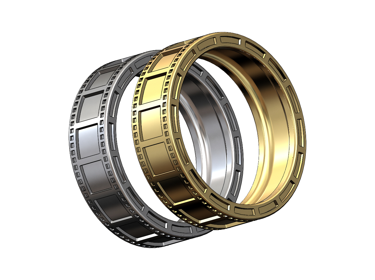 STL file Film strip ring 3D print model・3D printer model to download・Cults
